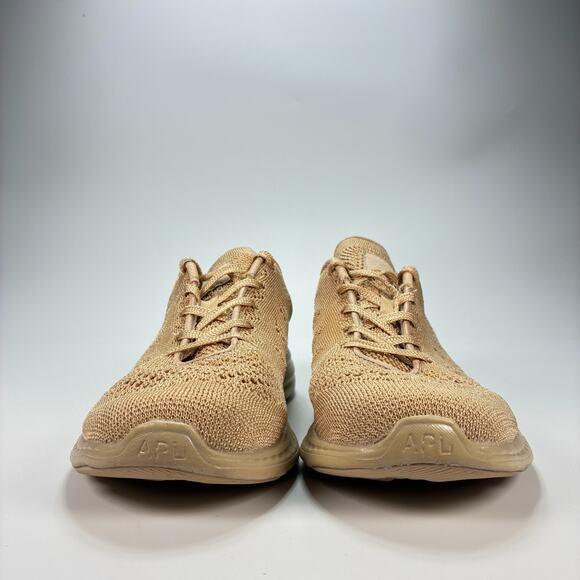 APL TechLoom Pro Beige Knit Running Shoes Lace Up Comfort Sneakers Womens Size 8 - Picture 2 of 10